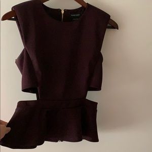 Marciano sleek fitted with a bottom flare top